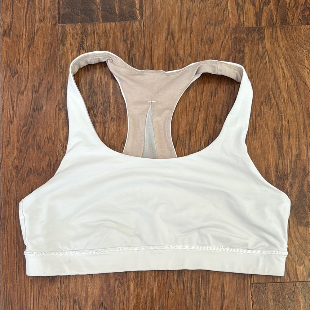 Lululemon White Racerback Sports Bra for Intimates & Sleepwear